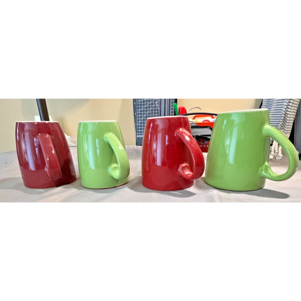 Brylane Home SET of 4 COFFEE CUPS MULTICOLOR